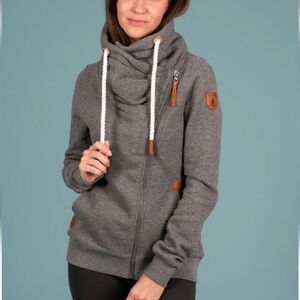 Wanakome Gray Cowl Neck Sweater